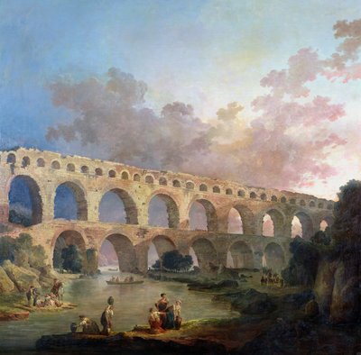 The Pont du Gard, Nimes, c.1786 by Hubert Robert